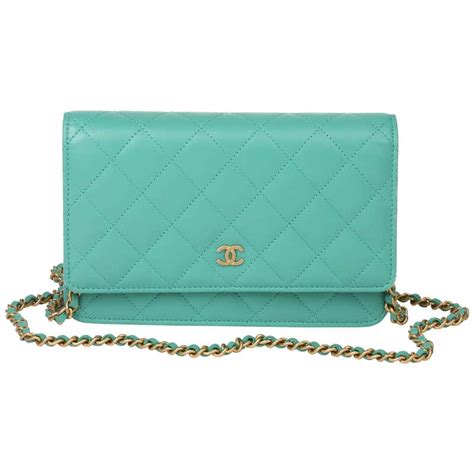 chanel torquoise wallet|Chanel Turquoise Quilted Lambskin 19 Wallet On Chain .